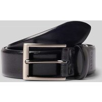 Lloyd Men's Belts Ledergürtel mit Label-Prägung in BLACK, Größe 100 von Lloyd Men's Belts
