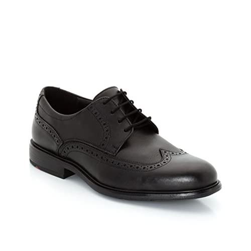 LLOYD Herren Kaleb, Männer Businessschuhe,lose Einlage,Extraweit,Men's,schnürschuhe,schnürer,Businessschuhe,Anzugschuhe,SCHWARZ,43 EU / 9 UK von LLOYD