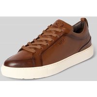 Lloyd Ledersneaker mit Label-Prägung Modell 'METRO' in Cognac, Größe 42 von Lloyd