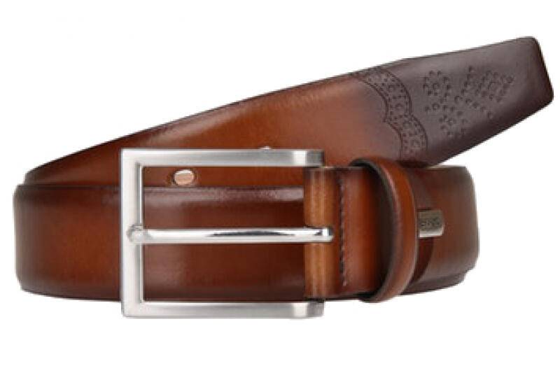 Lloyd - Lloyd Gürtel MADE IN GERMANY 100cm stufenlos kürzbar echt Rindleder cognac Braun von Lloyd