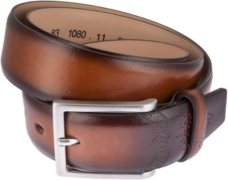 Lloyd - Lloyd Gürtel MADE IN GERMANY 95cm stufenlos kürzbar echt Rindleder cognac Braun von Lloyd