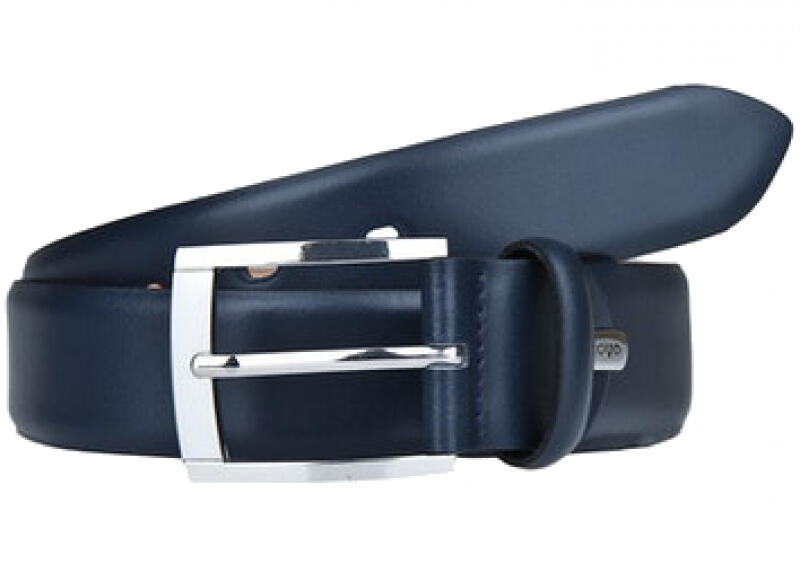 Lloyd - Lloyd Gürtel echt Leder 120cm an der Schließe kürzbar navy MADE IN GERMANY Blau von Lloyd