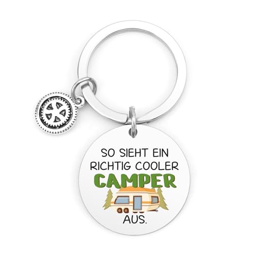 LmashRbaiw Camper Geschenk Schlüsselanhänger,Geschenke für Camper Familie Womo-Bewohner Freunde Kollegen Schwester Deko für Wandern Wohnwagen Wohnmobil Ausflüge von LmashRbaiw