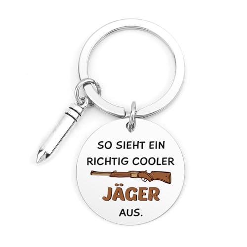 LmashRbaiw Jäger Geschenk,Jagd Geschenke,Schlüsselanhänger Geschenk für Jäger Papa Männer Onkel Kollege Familie Freund Bruder Geburtstag Weihnachten Valentinstag Vatertag Neujahrs Party,Waidmannsheil von LmashRbaiw