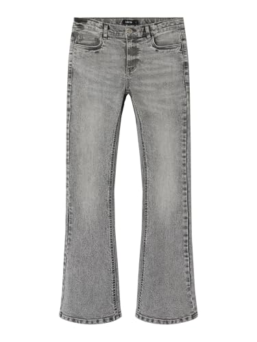 Lmtd Damen Nlftianna DNM Lw Bootcut Pant Noos, Light Grey Denim, 134 EU von Lmtd