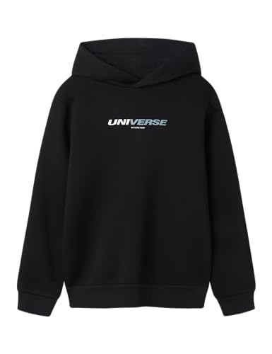 Lmtd Herren Nlmbuniverse Ls Bru Sweat W. Hood, Black, 158-164 von Lmtd