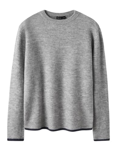 Lmtd Herren Nlmlodet Con Ls O-Neck, Light Grey Melange, 158-164 von Lmtd