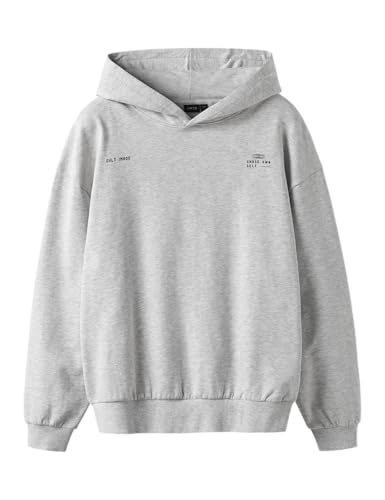 Lmtd Unisex Nlnbature Ls Loose Sweat W. Hood, Light Grey Melange, 158-164 Lmtd Unisex Nlnbature Ls Loose Sweat W. Hood, Light Grey Melange, 158-164 von Lmtd