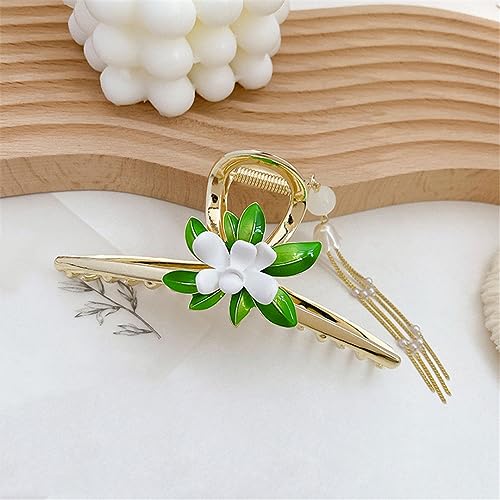 Damen Retro Haarspangen Damen Perle Pferdeschwanz Klaue Clip Perle Clip Mädchen Styling Dekorative Kopfbedeckung von Lmtossey