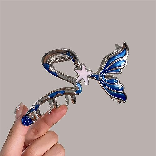 Fischschwanz Haar Klaue Clip Exquisite Kristall Perle Haar Clip Hairgrip Barrette Für Frauen Haar Zubehör Schmuck von Lmtossey