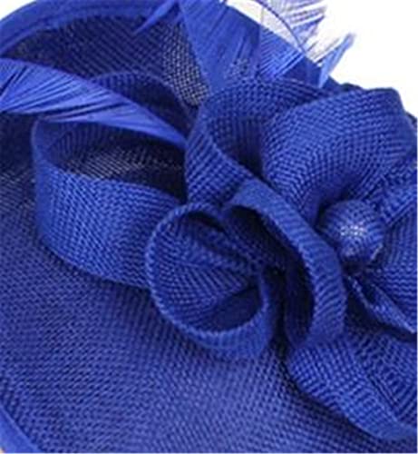 Lmtossey Großer Hochzeits-Fascinator, Haarschmuck für Frauen, Party, großes Kopfschmuck, Federkopfbedeckung, Haarspange von Lmtossey