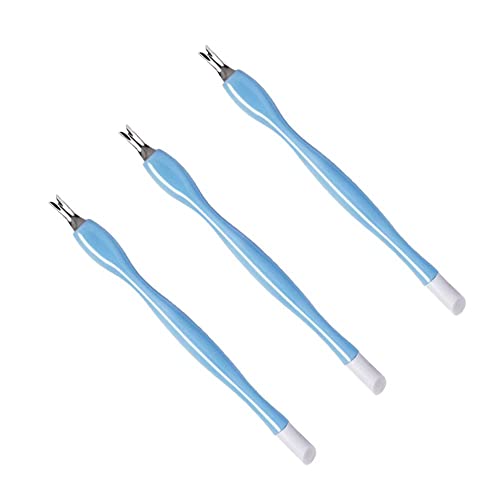 Lmyzcbzl Nagelhautgabel, 3 Stück Cuticle Trimmer, Cuticle Pusher, Edelstahl Dead Skin Gabel, für Frauen Mädchen Maniküre von Lmyzcbzl
