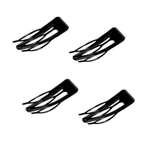 Metall Snap Haar Spange, 4 Pcs Doppelter Griff Haar Spangen, Mini Haarspange, Mädchen Snap Haarspangen, für Mädchen Frauen Haar Machen von Lmyzcbzl