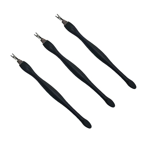 Nagelhautgabel, 3 Stück Cuticle Trimmer, Cuticle Pusher, Edelstahl Dead Skin Gabel, für Frauen Mädchen Maniküre von Lmyzcbzl