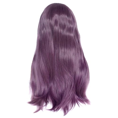 Lmzzdld 22 Lila Vordere Spitzenperücke Synthetische Perücke Langwellige Perücken für Frauen Cosplay - Naturhaar Hitzebeständig von Lmzzdld