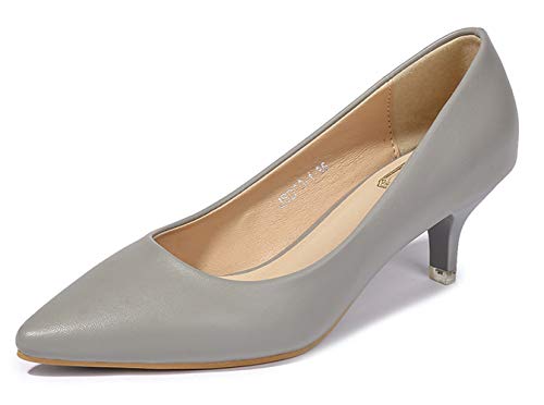 Lnafan YLN20021, Damen Durchgängies Plateau Sandalen mit Keilabsatz , Grau - grau - Größe: 35 EU von Lnafan