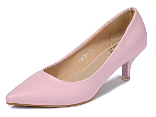 Lnafan YLN20021, Damen Durchgängies Plateau Sandalen mit Keilabsatz , Pink - rose - Größe: 38.5 EU von Lnafan