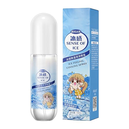 Erfrischungsspray Kühlend Eisspray Sport Kältespray Kühlspray Sommer Cool Down Spray Kühlendes Körperspray 100 Ml von Lnhgh
