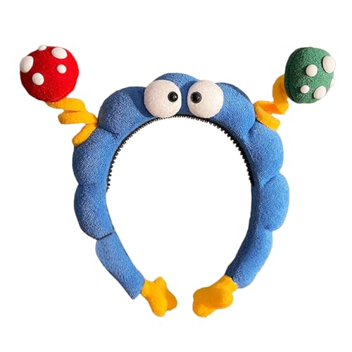 Lnhgh Gesichtswaschende Stirbband, Niedliche Haarbänder Mit Großen Augen, Elastische Haarbänder Mit Großem Augen Design Für Waschen Sommer Gym Sport Make-up von Lnhgh