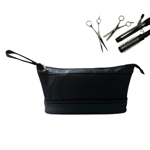 Lnhgh Haartaschen - Doppelschicht Aufbewahrungstasche | wasserdichte Kosmetiktasche Organizer Für Hairstyling Lagerung Camping Reise Fitness Wochenende Urlaub von Lnhgh