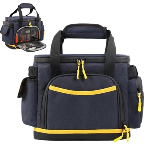 Lnhgh Kraftwerkstasche, Kraftwerkskoffer - Portable Power Station Storage Case - Organizer mit Mehreren Taschen Accessoires, Antistatic Container Bud für Camping von Lnhgh