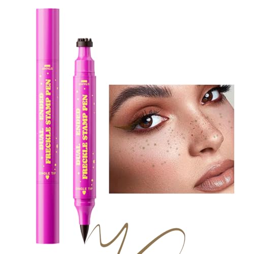 Lnhgh Künstliche Sommersprossen - Gesichts-Sommersprossen Stift - Wasserfeste 2 In 1 Kunstliche Sommersprossen Stempel Eyeliner Für Natürlichen Look von Lnhgh
