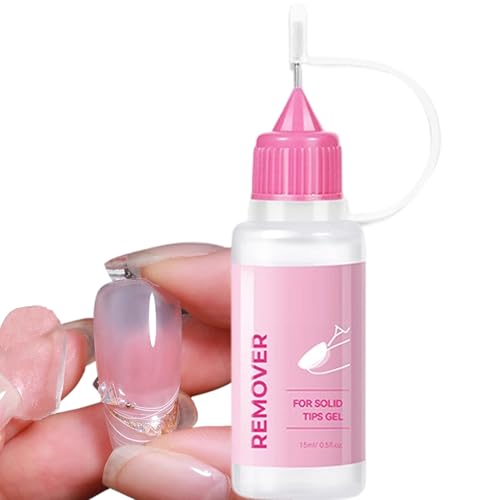 Lnhgh Press On Nagellackentferner | 15ML Nagelspitzen-Entferner,Top Coat Löser Splitterresistent Langanhaltend Frauen von Lnhgh