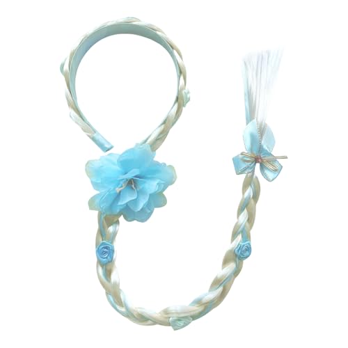 Lnhgh Prinzessin Stirnbänder für Mädchen, Kinder Perücken Mädchen | Safe Girls Perücke,Buntes langes Styling weicher hautfreundlicher realistischer Cosplay -Partyspielzeug für Kinder von Lnhgh