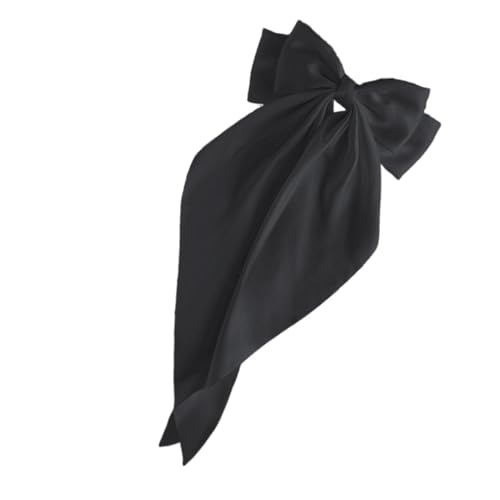Lnhgh Schleifenclips für Frauen, Schleifenkrallenclip,Satin große Haarspangen - Ästhetische Haarschleifen, große Krallenklammern, Haarspangen mit langem Schwanz für dickes, dünnes, lockiges Haar von Lnhgh