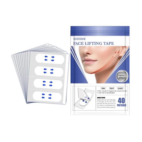 40pcs Facelift Stickers For Women, Invisible Facelift Tape For V-Shape Face, Facelift Tools For Instant Make-Up, For Firming Face Stickers For Girls von Lnwaci