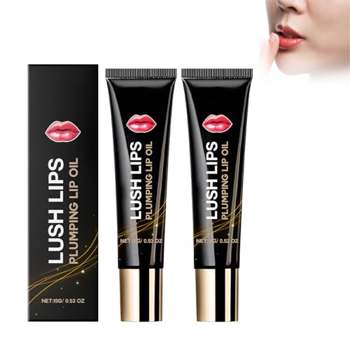 Lip Boosting Serum, Natural Lips Plumping Serums, Hydrating And Nourishing Lips Oils, Reduce Fine, Moisturising And Non-Stick-2pcs von Lnwaci