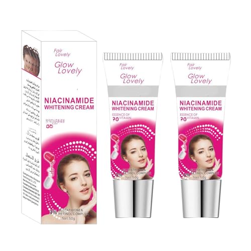 Moisturising Tone-Up Cream, Plain Makeup Cream, Skin Whitening Evens Skin Tone For Flawless Natural Radiant Skin For All Skin Tones- 2 Piece von Lnwaci
