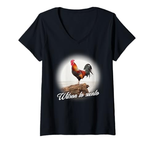 Damen Wilson Lo Siento T-Shirt mit V-Ausschnitt Damen Wilson Lo Siento T-Shirt mit V-Ausschnitt von Lo Siento Wilson Meme