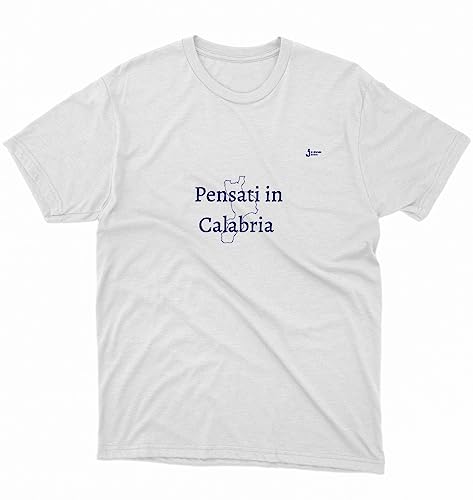 Lo Statale Jonico T-Shirt 'Denkt in Kalabrien', Weiß, M Lo Statale Jonico T-Shirt 'Denkt in Kalabrien', Weiß, M von Lo Statale Jonico