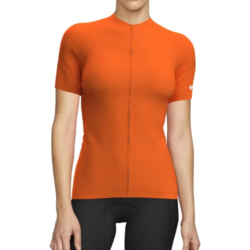 Lo.gas Fahrradtrikot Damen Kurzarm Atmungsaktiv Radtrikot Damen Kurzarm Fahrrad Trikots Mit Rückentaschen von Lo.gas