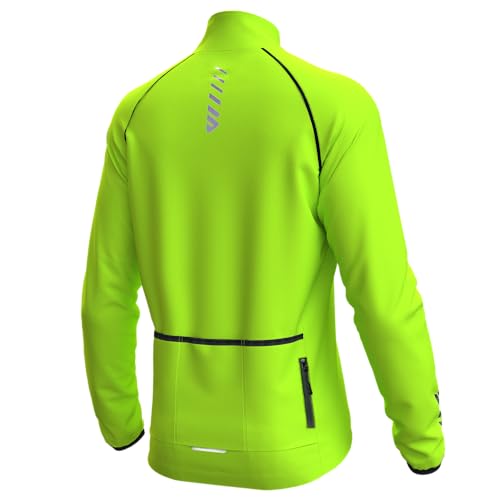 Lo.gas Herren Radsport Jacke Thermo Radjacke Herren Fahrradjacke Winter Fahrradbekleidung Fleece Radsport-Jacken für Winddichte Atmungsaktiv Laufjacke von Lo.gas