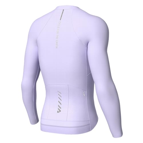 Lo.gas Radtrikot Herren Langarm, Rennrad Trikot Durchgehender Reißverschluss mit 3 Taschen, Lila, XL Lo.gas Radtrikot Herren Langarm, Rennrad Trikot Durchgehender Reißverschluss mit 3 Taschen, Lila, XL von Lo.gas