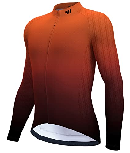 Lo.gas Radtrikot Herren Langarm - Rennrad Trikot Herren Reißverschluss mit Taschen, Sommer Atmungsaktiv von Lo.gas