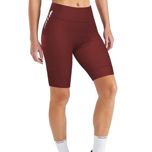 Lo.gas radunterhose Damen Damen Radlerhose kurz mit Polster Damen Fahrradhose kurz radtights Cycling Tights Burgund XXL von Lo.gas