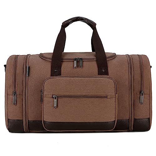 Reise-Reisetasche, 40 L, Faltbar, Leicht, für Sport, Fitnessstudio, Wasserabweisende Nylon-Canvas-Reisetasche für Männer und Frauen,C von LoKori