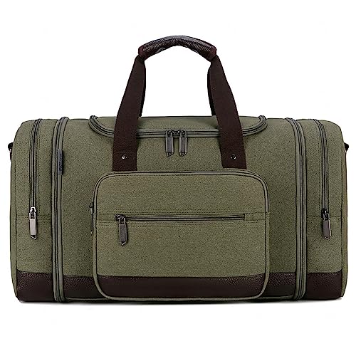 Reise-Reisetasche, 40 L, Faltbar, Leicht, für Sport, Fitnessstudio, Wasserabweisende Nylon-Canvas-Reisetasche für Männer und Frauen,D von LoKori