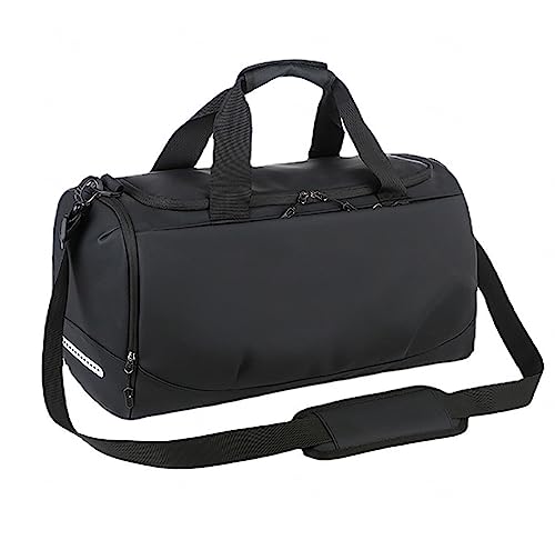 Reise-Seesack, wasserdichte Reisetasche, Handgepäck-Wochenendtasche für Männer, Sporttasche mit Schuhfach und Nassfach, Tragetasche für Reisen, Training, Sport,A von LoKori