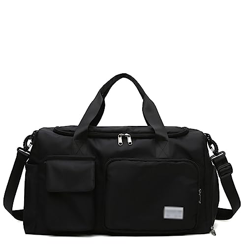 Reise-Weekend-Taschen für Damen, Sporttasche, Reisetasche, Übernachtungstasche für Reiseutensilien, Übernachtungstasche mit Schuhfach (mit Schultergurt), 38 L,E von LoKori