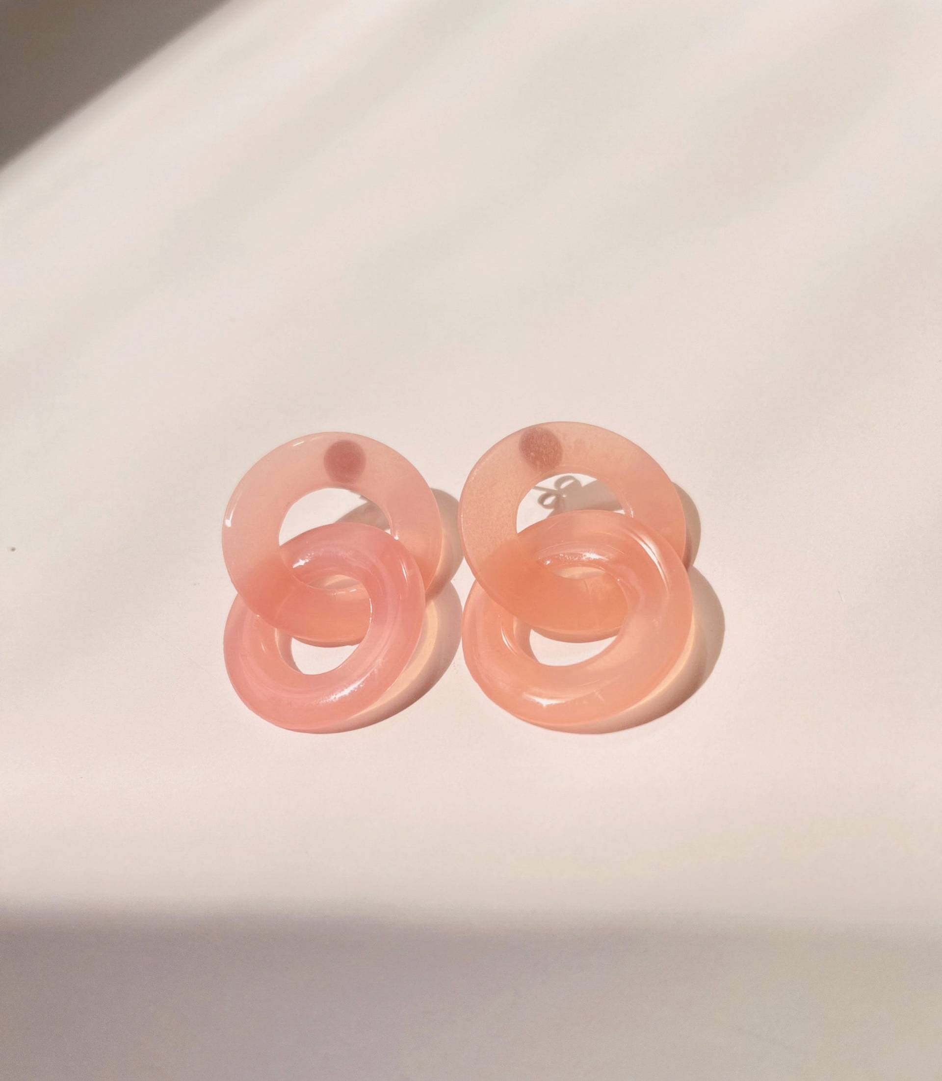 Pink Pomelo Gliederkette Infinity Statement Baumeln | Lichtdurchlässig Hypoallergene Polymer Clay Ohrringe Pink Pomelo Gliederkette Infinity Statement Baumeln | Lichtdurchlässig Hypoallergene Polymer Clay Ohrringe von LoLoAndCloudy