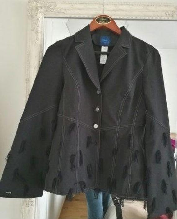 Fab Kenzo Stretch Streifen Quasten Jacke. Größe Medium. Schick von LoPasadoEsPasado