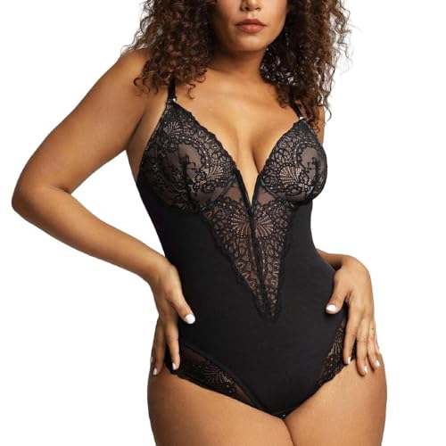 LoRier Spitze Bodysuit für Frauen Bauch Kontrolle Shapewear V-Ausschnitt rückenfreie Tank Tops EIN Stück Körper Shaper Taille Trainer Korsett LoRier Spitze Bodysuit für Frauen Bauch Kontrolle Shapewear V-Ausschnitt rückenfreie Tank Tops EIN Stück Körper Shaper Taille Trainer Korsett von LoRier