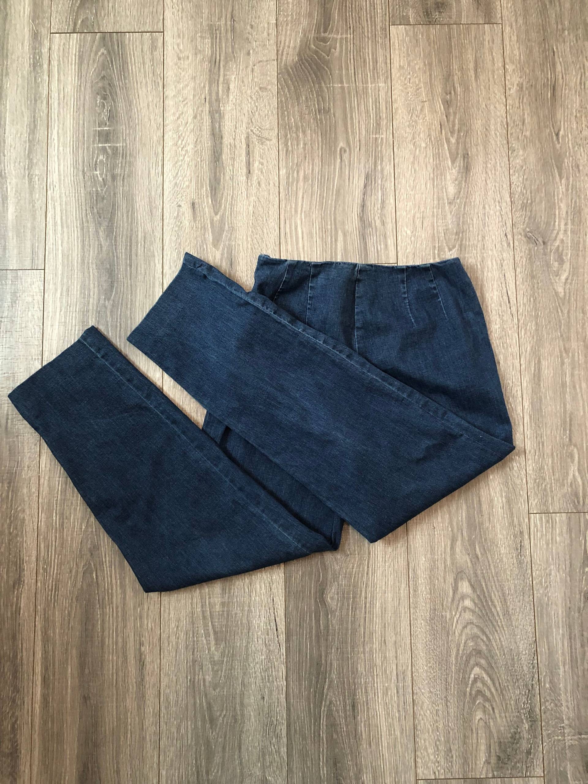 Valerie Stevens Petites Straight Leg Jeans, Medium Wash 90Er Jeans Ohne Taschen, Damen Größe 8 Petite von LoVintage716