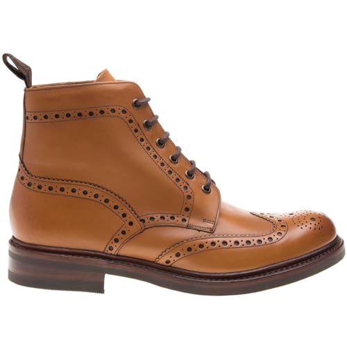 Loake Bedale Brogue-Stiefel (Tan) Gr. 46 von Loake