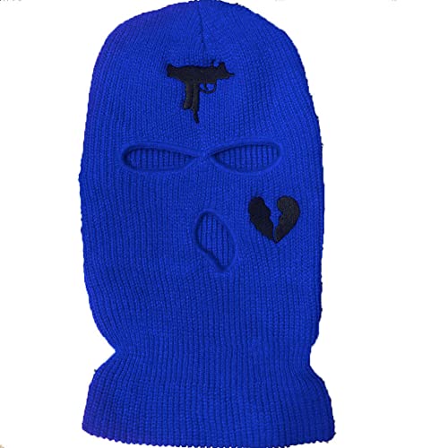 High Fashion Damen Herren Sturmhaube Weiche Erwachsene Balaclava 3-Loch Kopfhaube - Mehrere Farben(Dunkelblau,Einheitsgröße) von Loalirando