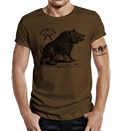 Jäger T-Shirt: Hunting Club Wildsau L von LOBO NEGRO